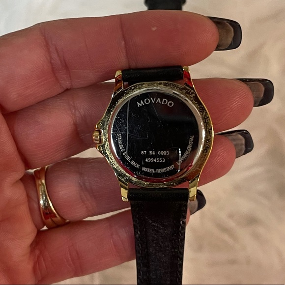 Movado Swiss Museum Folio Gold Plated Watch - Picture 6 of 10